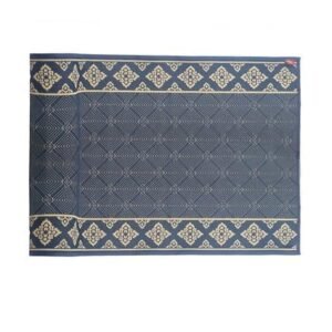 เสื่อวัด THA-WAI PHA JAM YAM 150X1000 ซม. สีน้ำเงิน/ครีม