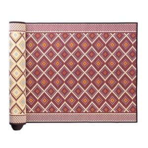 เสื่อวัด THA-WAI PHA MAI 180X1000 ซม. สีแดง/ครีม