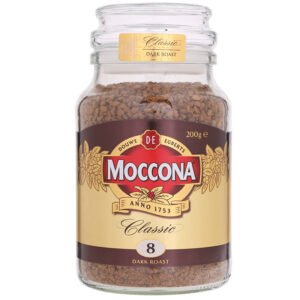 Moccona Classic Dark Roast No.8 Premium Instant Coffee Jar 200g.