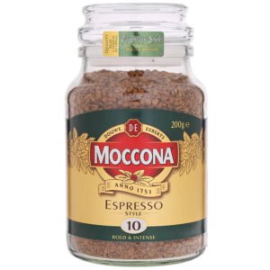 Moccona Espresso Style No.10 Premium Instant Coffee Jar 200g.