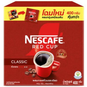 Nescafe Red Cup Instant Coffee Mixed with Finely Ground Roasted 400g.
