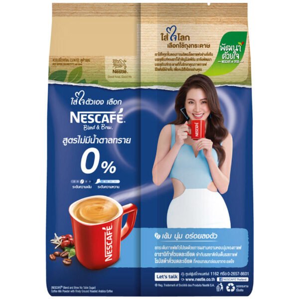 Nescafe Blend&Brew Instant Coffee Mix No Table Suger 12.2g. Pack 27sachets - Image 2