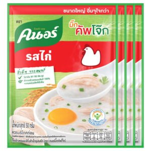 คนอร์บิ๊กคัพโจ๊กกึ่งสำเร็จรูปรสไก่ 50กรัม แพค 4ซอง