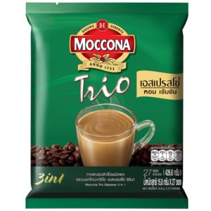 Moccona Trio Instant Coffee Mixed Espresso 15.8g. Pack 27sachets