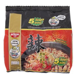 นิสชินบะหมี่กึ่งสำเร็จรูปรสซุปเกาหลีฮอตแอนด์สไปซี่ 60กรัม แพค 5
