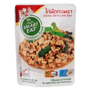 สมาร์ทอีทไก่ผัดกะเพรา 115กรัม
